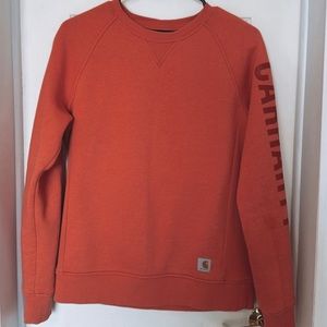 burnt orange carhartt crewneck